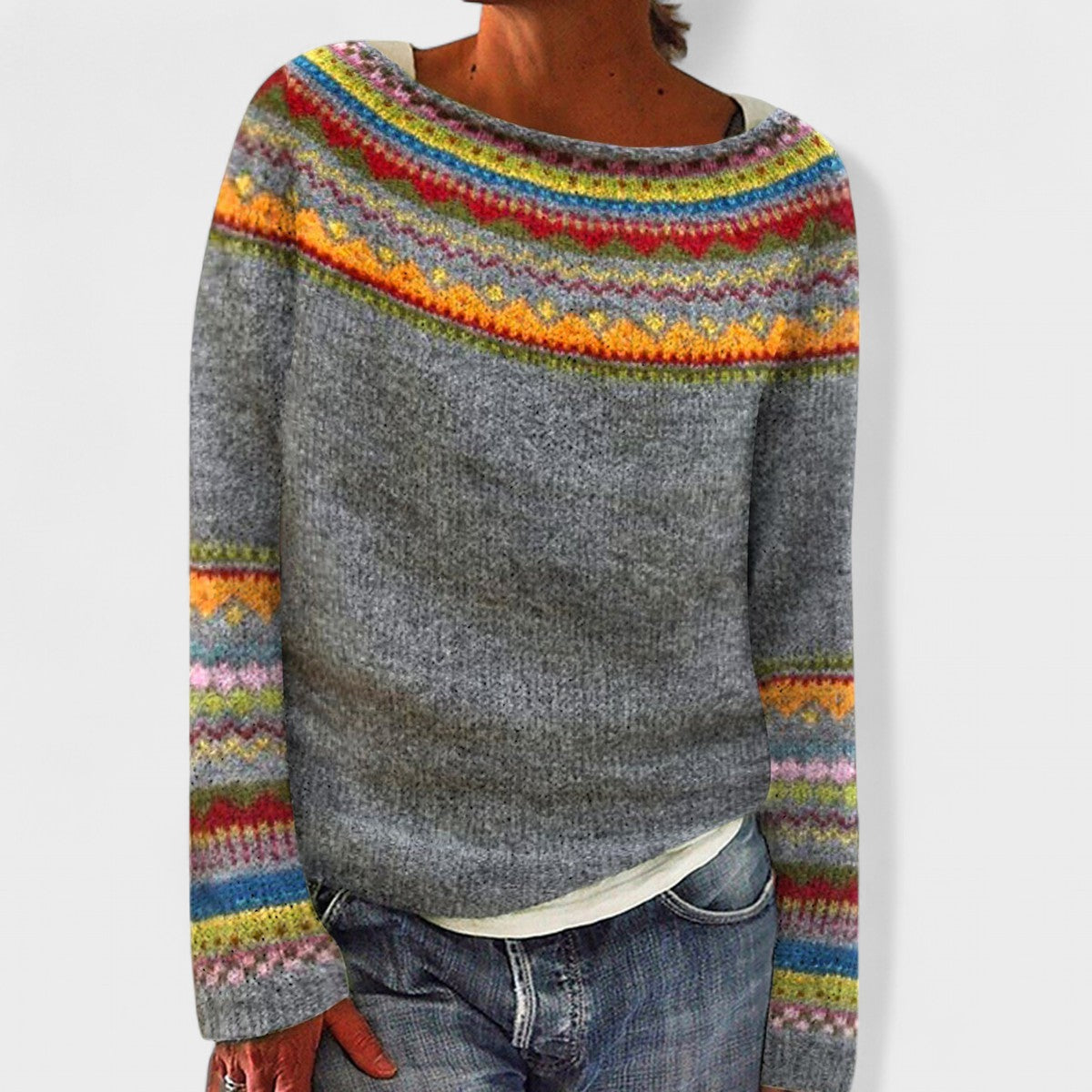 Ragna | Retro-efterårspullover