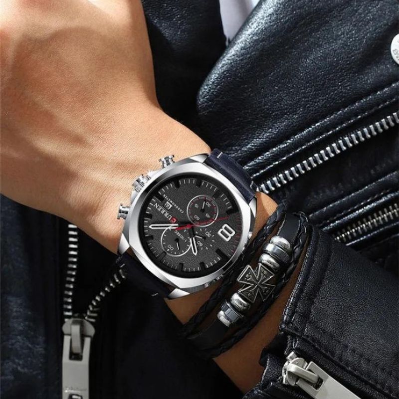 Vandtæt Chronograf Sport Militær Ur