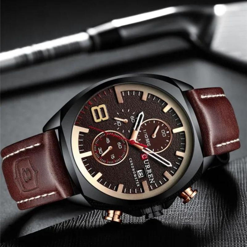 Vandtæt Chronograf Sport Militær Ur
