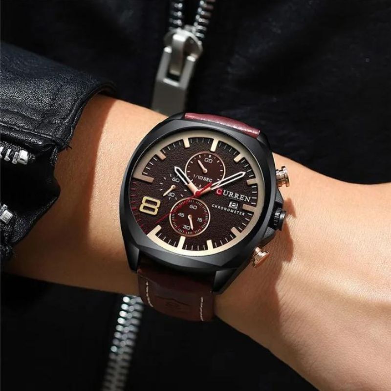 Vandtæt Chronograf Sport Militær Ur
