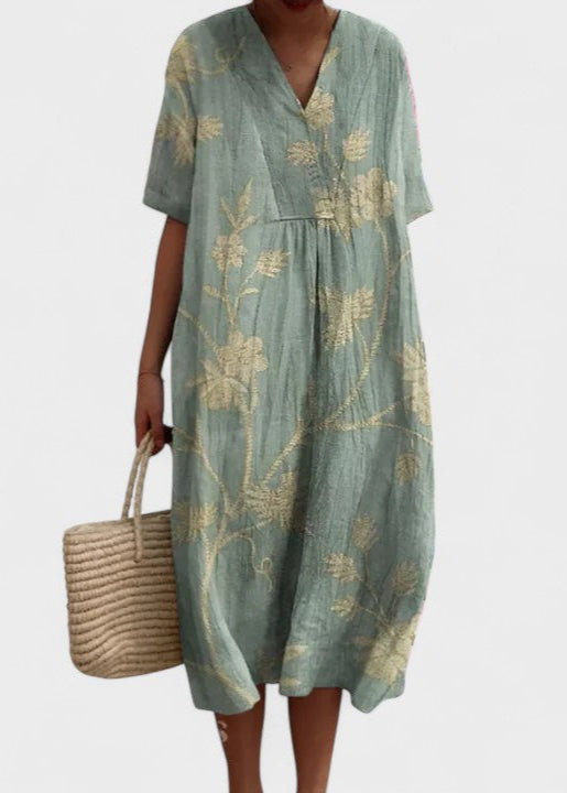 Ida | Let Kjole med Sommerprint