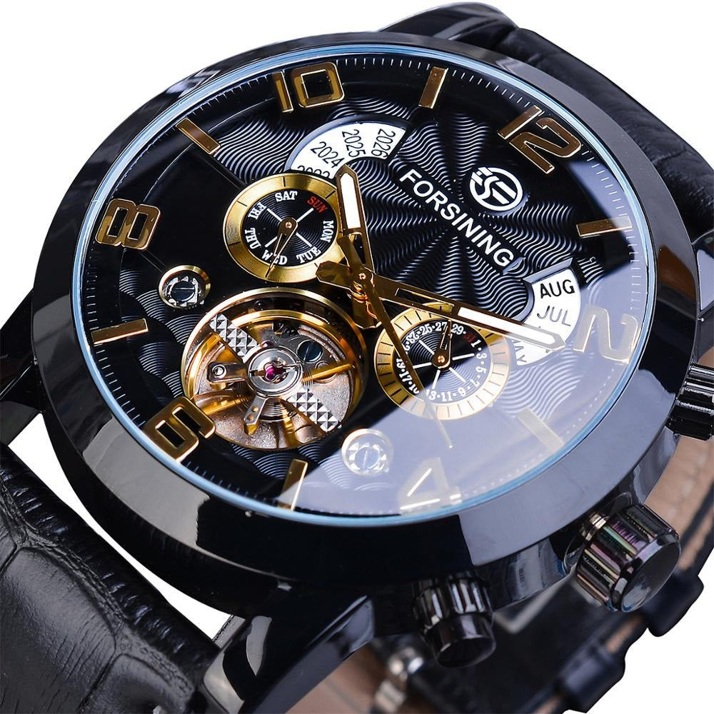 Luxe Tourbillon Automatisk Mekanisk Ur