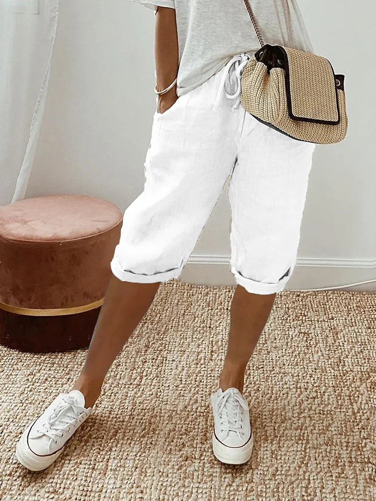 Elin™ | Hverdags Shorts i Let Bomuld
