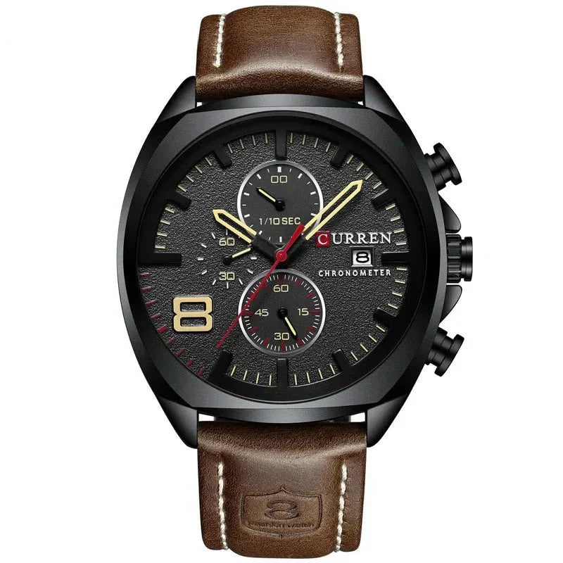 Vandtæt Chronograf Sport Militær Ur