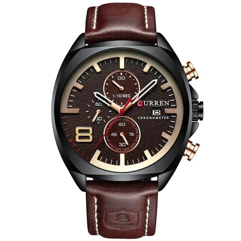 Vandtæt Chronograf Sport Militær Ur