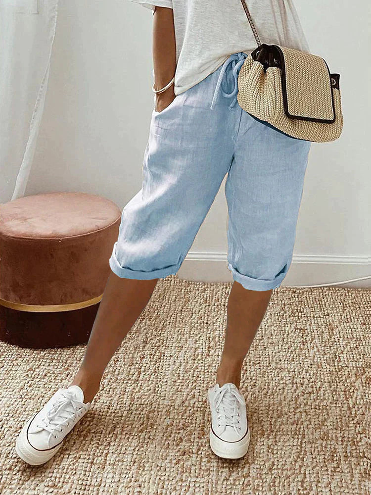 Elin™ | Hverdags Shorts i Let Bomuld