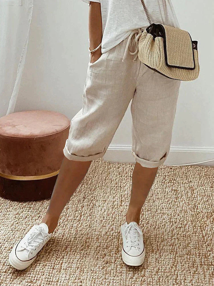 Elin™ | Hverdags Shorts i Let Bomuld
