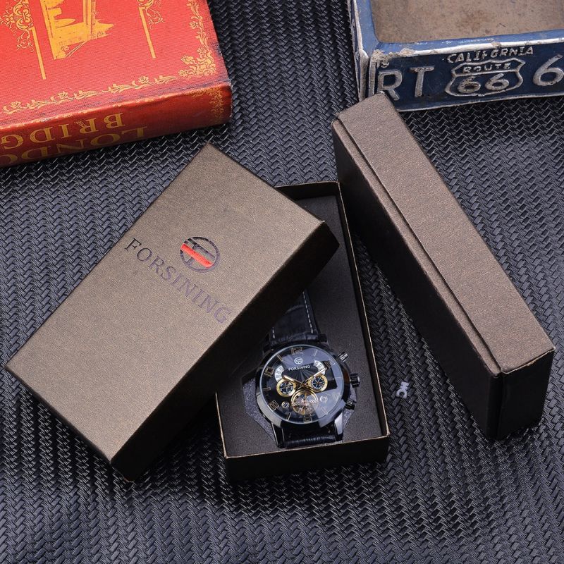 Luxe Tourbillon Automatisk Mekanisk Ur