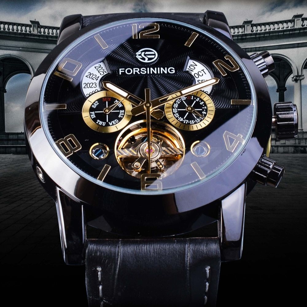 Luxe Tourbillon Automatisk Mekanisk Ur
