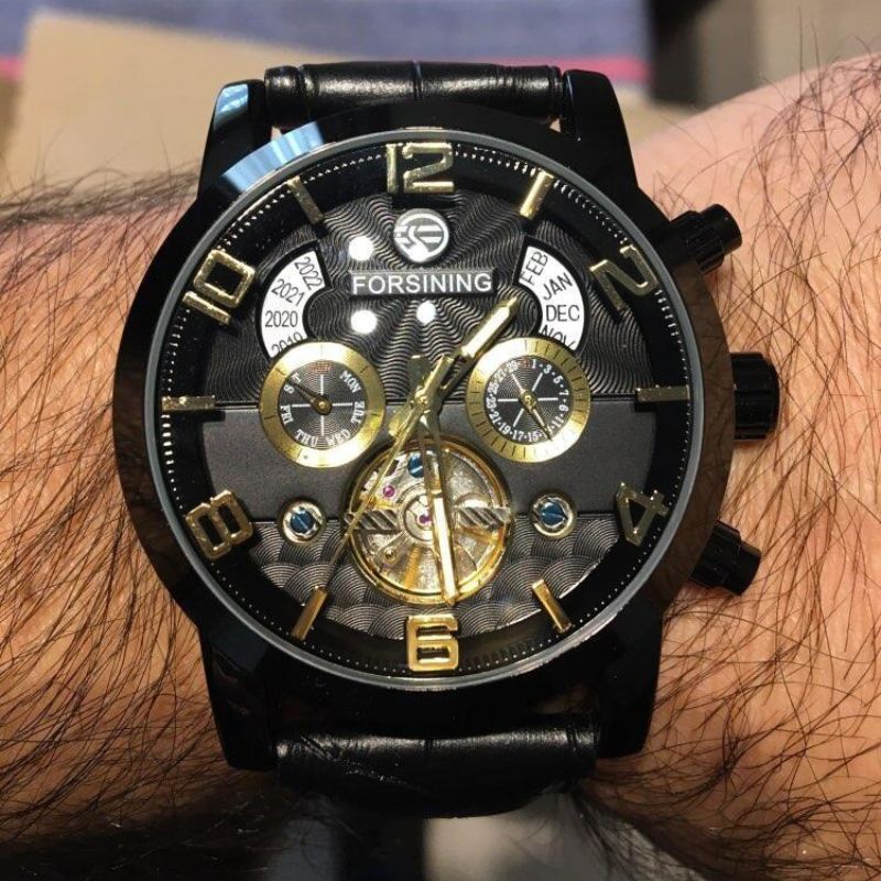 Luxe Tourbillon Automatisk Mekanisk Ur