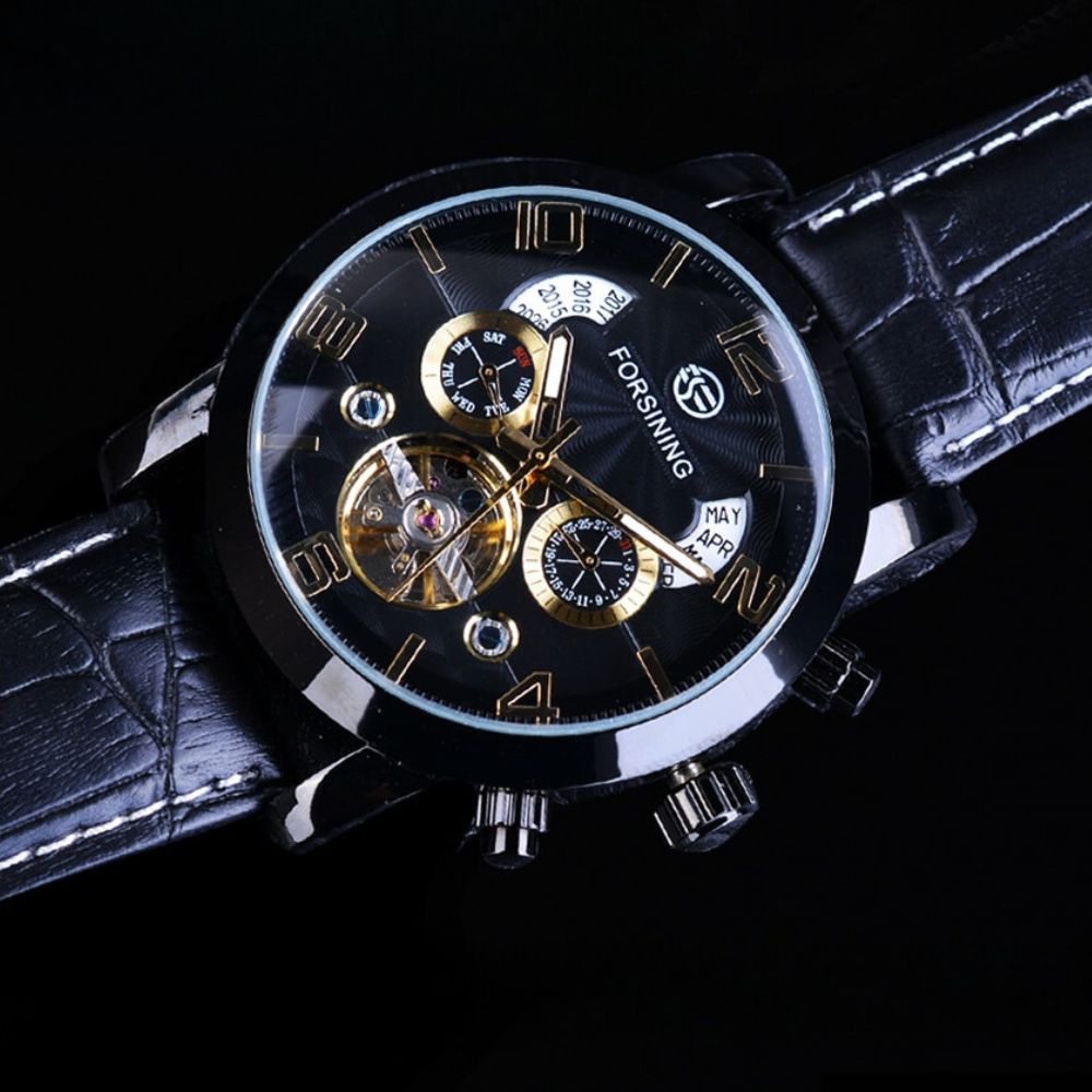 Luxe Tourbillon Automatisk Mekanisk Ur