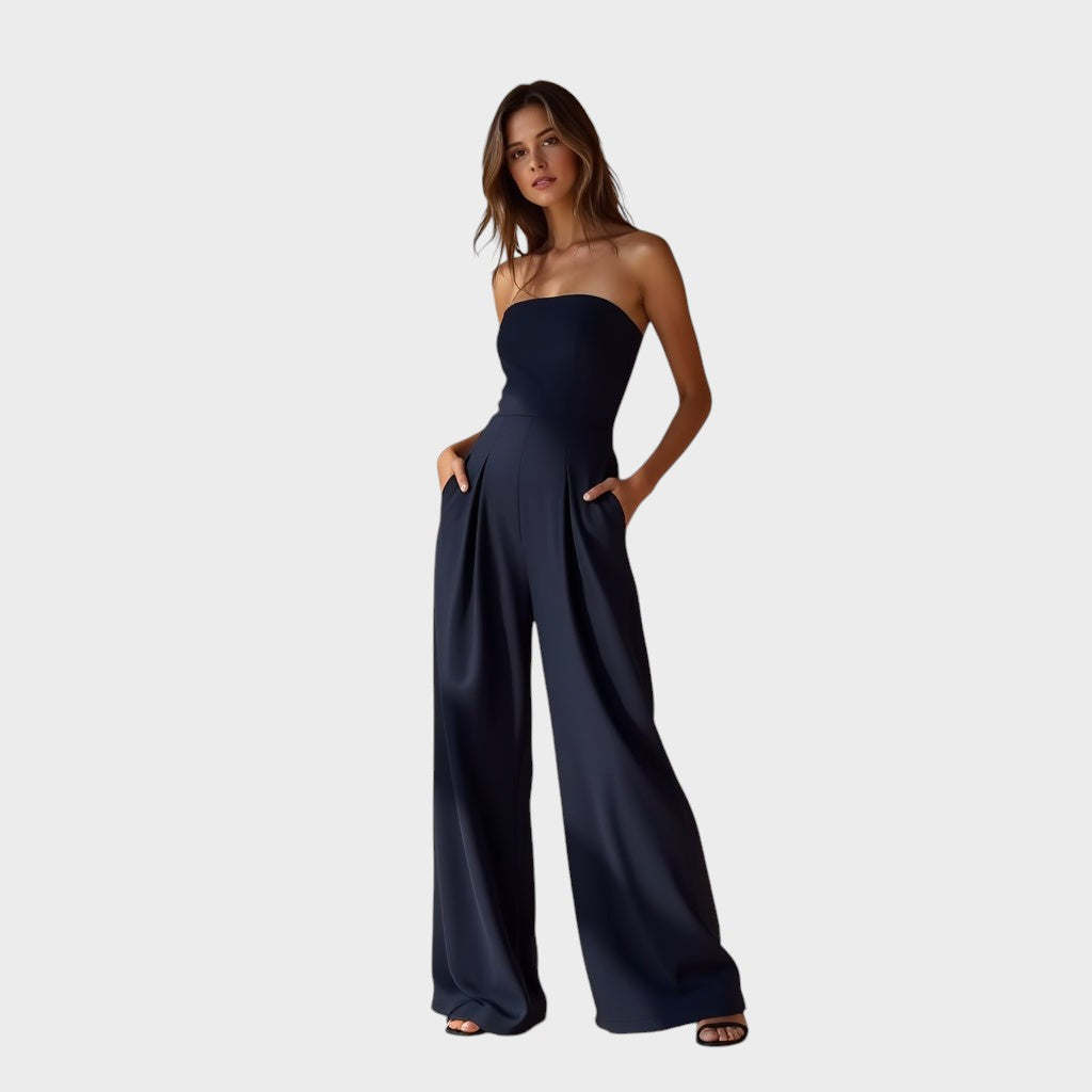 CLARA | Stilfuld stropløs jumpsuit